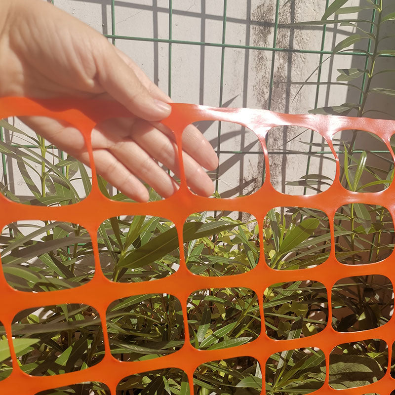 durable plastic safety fence 45x45mm micropore Soft plastic mesh, orange warning net for construction sites, public road traffic safety isolation net