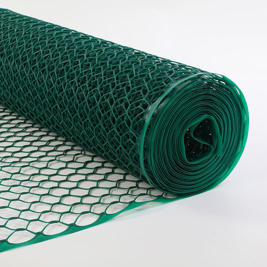 Brand-new hexagonal hole plastic fence net, fish pond isolation and protection, chicken farming fence, breeding net, outdoor safety warning